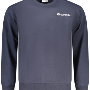 SUPERGA MEN'S BLUE ZIP-UP SWEATSHIRT