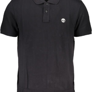 TIMBERLAND MEN'S BLACK SHORT SLEEVED POLO SHIRT