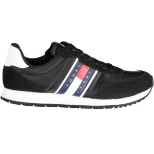 TOMMY HILFIGER BLACK MEN'S SPORTS SHOES
