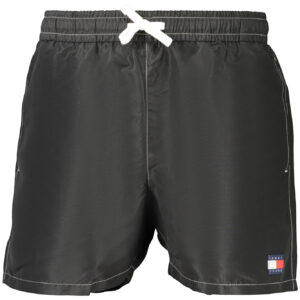 TOMMY HILFIGER MEN'S BLACK BOTTOM SWIMSUIT