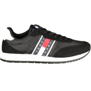 TOMMY HILFIGER MEN'S BLACK SPORTS SHOES