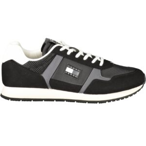 TOMMY HILFIGER MEN'S BLACK SPORTS SHOES