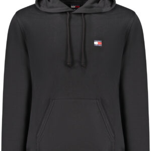 TOMMY HILFIGER MEN'S BLACK ZIP-UP SWEATSHIRT
