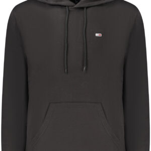 TOMMY HILFIGER MEN'S BLACK ZIP-UP SWEATSHIRT