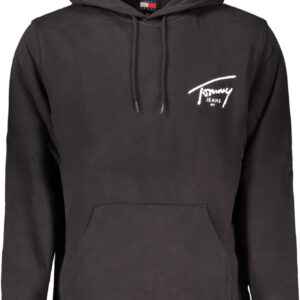 TOMMY HILFIGER MEN'S BLACK ZIP-UP SWEATSHIRT
