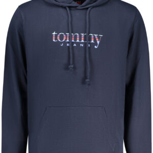 TOMMY HILFIGER MEN'S BLUE ZIP-UP SWEATSHIRT