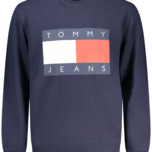 TOMMY HILFIGER MEN'S BLUE ZIP-UP SWEATSHIRT