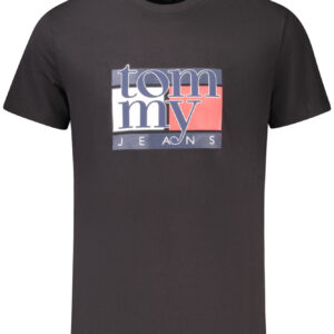 TOMMY HILFIGER MEN'S SHORT-SLEEVE T-SHIRT BLACK