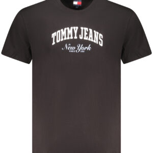 TOMMY HILFIGER MEN'S SHORT SLEEVE T-SHIRT BLACK