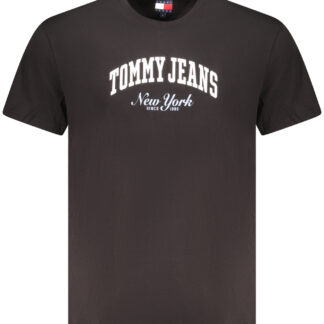 TOMMY HILFIGER MEN'S SHORT SLEEVE T-SHIRT BLACK
