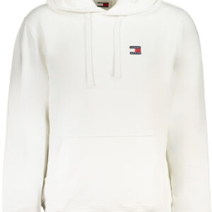 TOMMY HILFIGER MEN'S WHITE ZIPLESS SWEATSHIRT