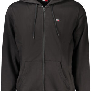 TOMMY HILFIGER MEN'S ZIP-UP SWEATSHIRT BLACK