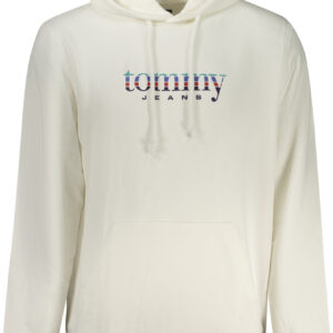 TOMMY HILFIGER MEN'S ZIP-UP SWEATSHIRT WHITE