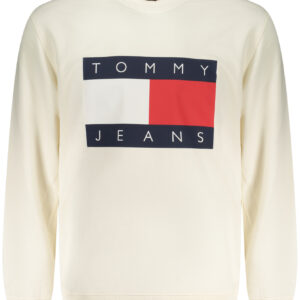 TOMMY HILFIGER MEN'S ZIP-UP SWEATSHIRT WHITE