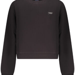 TOMMY HILFIGER WOMEN'S BLACK ZIP-UP SWEATSHIRT