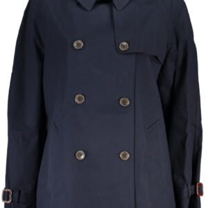 TOMMY HILFIGER WOMEN'S BLUE TRENCH COAT
