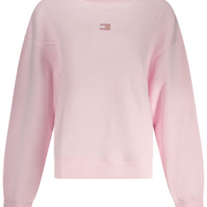 TOMMY HILFIGER WOMEN'S PINK ZIP-UP SWEATSHIRT