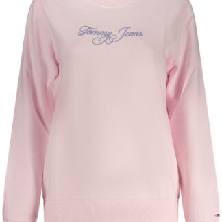 TOMMY HILFIGER WOMEN'S PINK ZIP-UP SWEATSHIRT