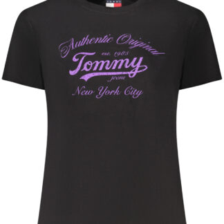 TOMMY HILFIGER WOMEN'S SHORT-SLEEVE T-SHIRT BLACK