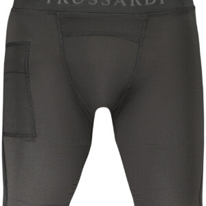 TRUSSARDI BLACK MEN'S LEGGINGS