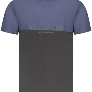 TRUSSARDI MEN'S SHORT SLEEVE T-SHIRT BLUE