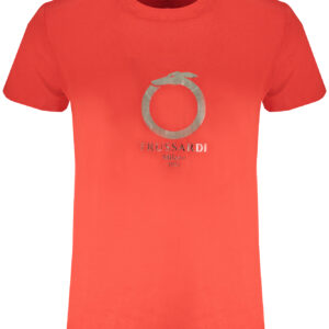 TRUSSARDI MEN'S SHORT SLEEVE T-SHIRT RED