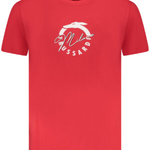 TRUSSARDI MEN'S SHORT SLEEVE T-SHIRT RED