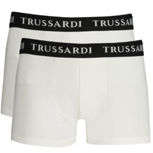 TRUSSARDI MEN'S WHITE BOXER
