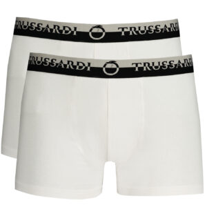 TRUSSARDI MEN'S WHITE BOXER