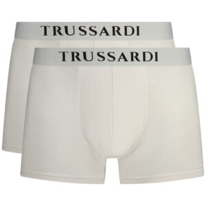 TRUSSARDI MEN'S WHITE BOXER