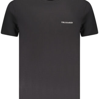 TRUSSARDI SHORT SLEEVE T-SHIRT MEN BLACK