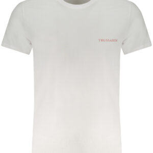 TRUSSARDI SHORT SLEEVED T-SHIRT MEN'S WHITE