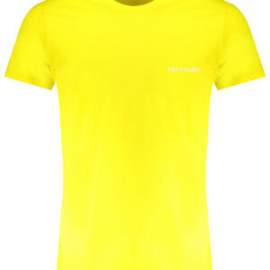 TRUSSARDI YELLOW MEN'S SHORT SLEEVED T-SHIRT