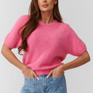 Trui met korte mouwen model 224084 Makadamia