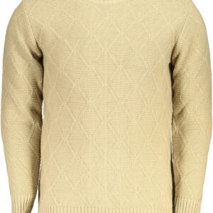 US GRAND MEN'S BEIGE SWEATER