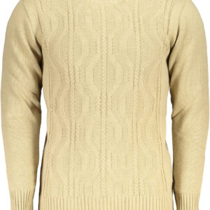 US GRAND MEN'S BEIGE SWEATER