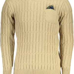 US GRAND MEN'S BEIGE SWEATER