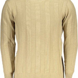 US GRAND MEN'S BEIGE SWEATER