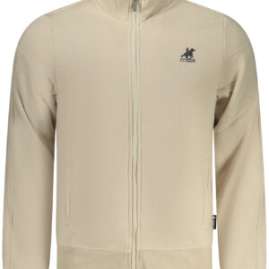 US GRAND MEN'S BEIGE ZIP-UP SWEATSHIRT