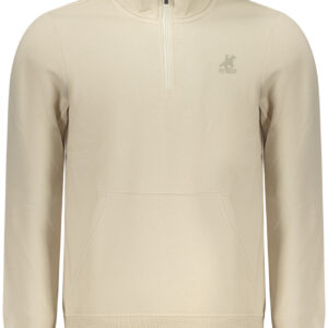 US GRAND MEN'S BEIGE ZIP-UP SWEATSHIRT