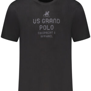 US GRAND MEN'S BLACK SHORT-SLEEVE T-SHIRT