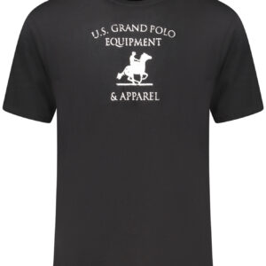 US GRAND MEN'S BLACK SHORT-SLEEVE T-SHIRT