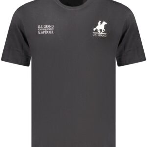 US GRAND MEN'S BLACK SHORT-SLEEVE T-SHIRT