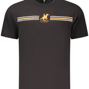 US GRAND MEN'S BLACK SHORT-SLEEVE T-SHIRT