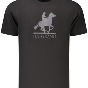 US GRAND MEN'S BLACK SHORT-SLEEVE T-SHIRT