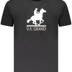 US GRAND MEN'S BLACK SHORT-SLEEVE T-SHIRT