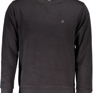 US GRAND MEN'S BLACK ZIP-UP SWEATSHIRT