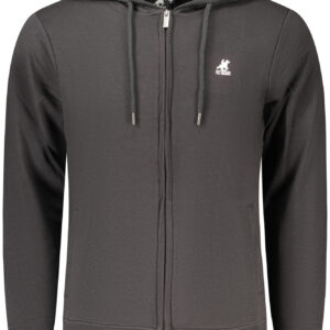 US GRAND MEN'S BLACK ZIP-UP SWEATSHIRT