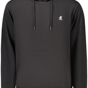 US GRAND MEN'S BLACK ZIP-UP SWEATSHIRT