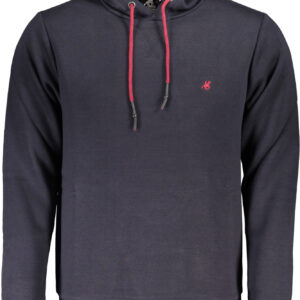 US GRAND MEN'S BLUE ZIP-UP SWEATSHIRT